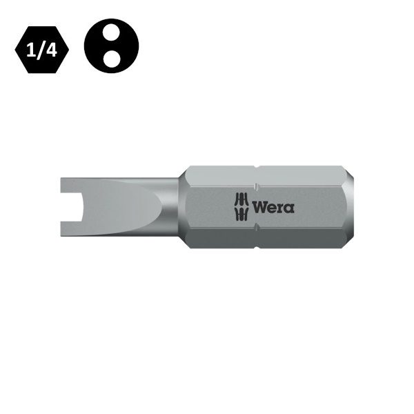 Wera Inserto BIT 857/1 Z per Viti Spanner Attacco da 1/4" - WERA